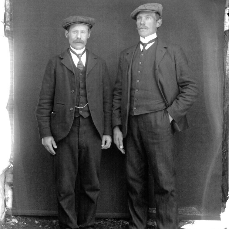 Björn Guðmundsson Lóni og Árni Kristjánsson Víkingavatni.
Myndin tekin ca. 1889-1910.