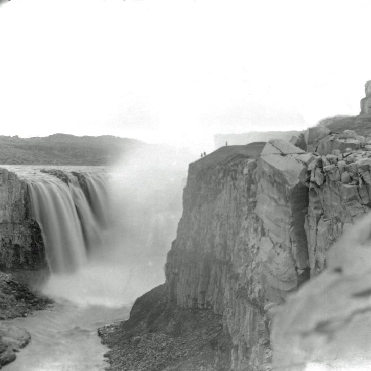 Dettifoss. Myndin tekin ca. 1898-1912.