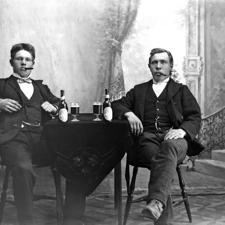 Á. Ó. Sædal og Vilhjálmur Benediktsson.