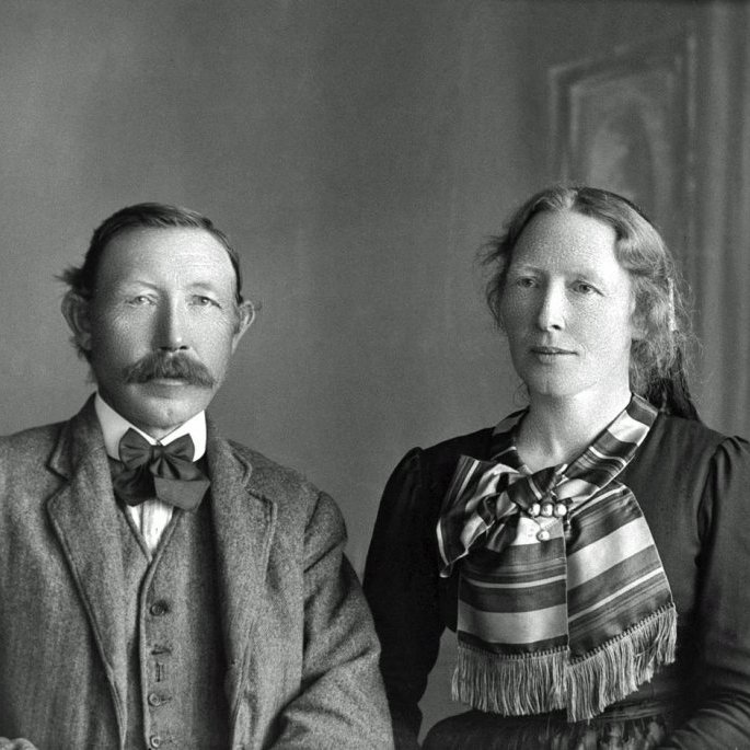 Jakobína Jakobsdóttir og Hálfdán.