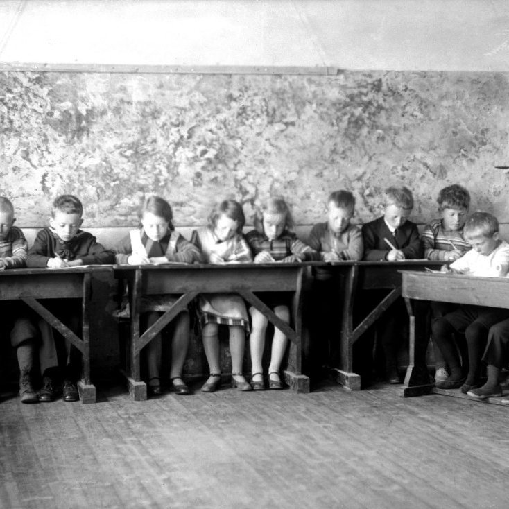 Egill Þorláksson - fyrsti bekkur Barnaskólans. 1933.