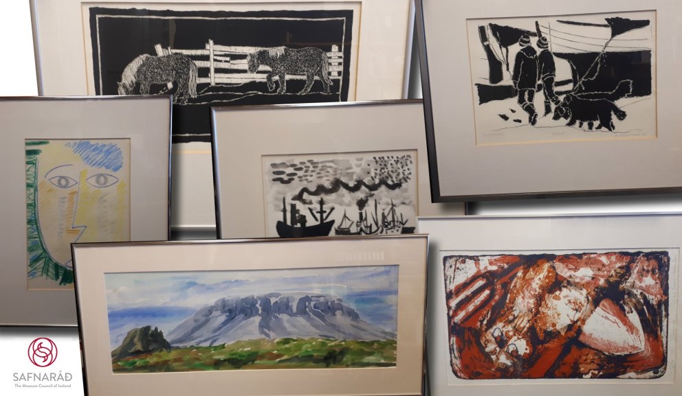 Áfram streyma myndlistarverk til okkar í Safnahúsið