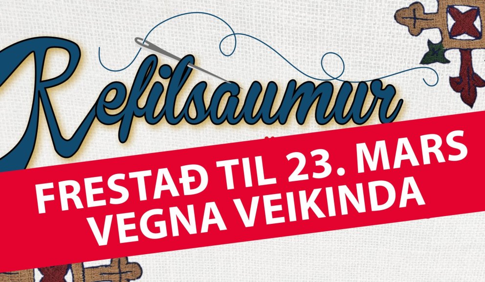 Refilsaumsnámskeiði frestað