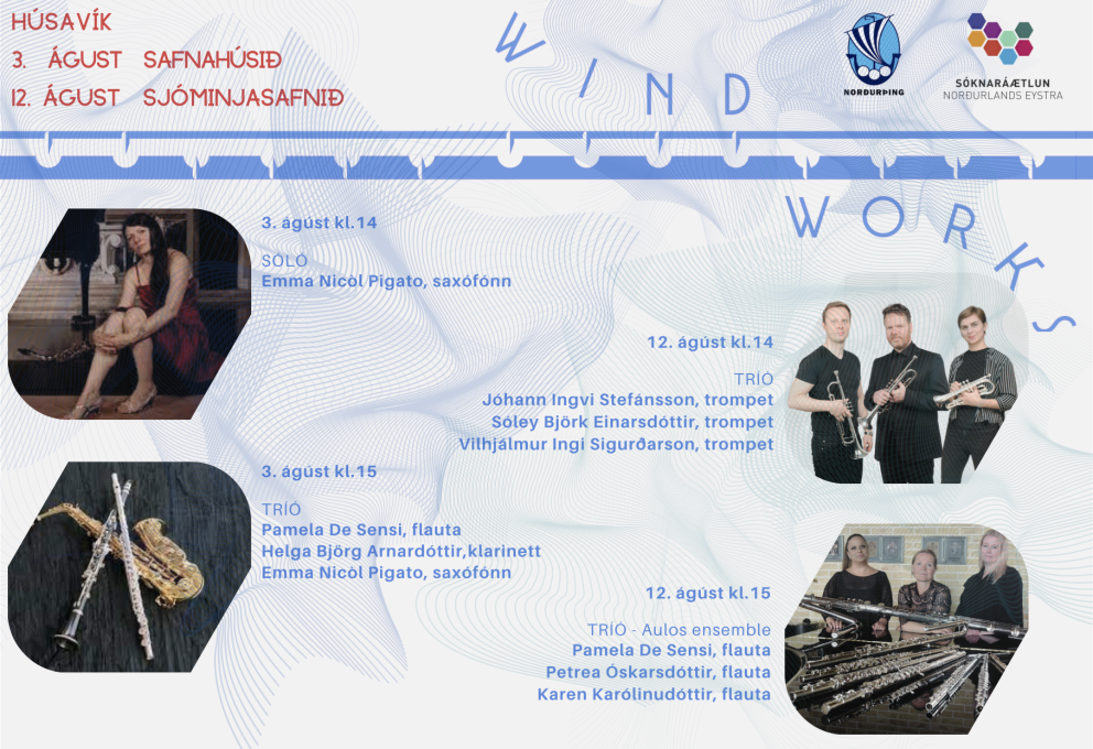 Tónlistarhátíðin Windworks í norðri í Safnahúsinu á Húsavík