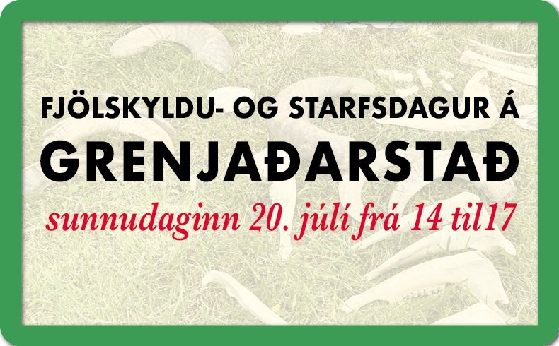 Fjölskyldu- og starfsdagur á Grenjaðarstað