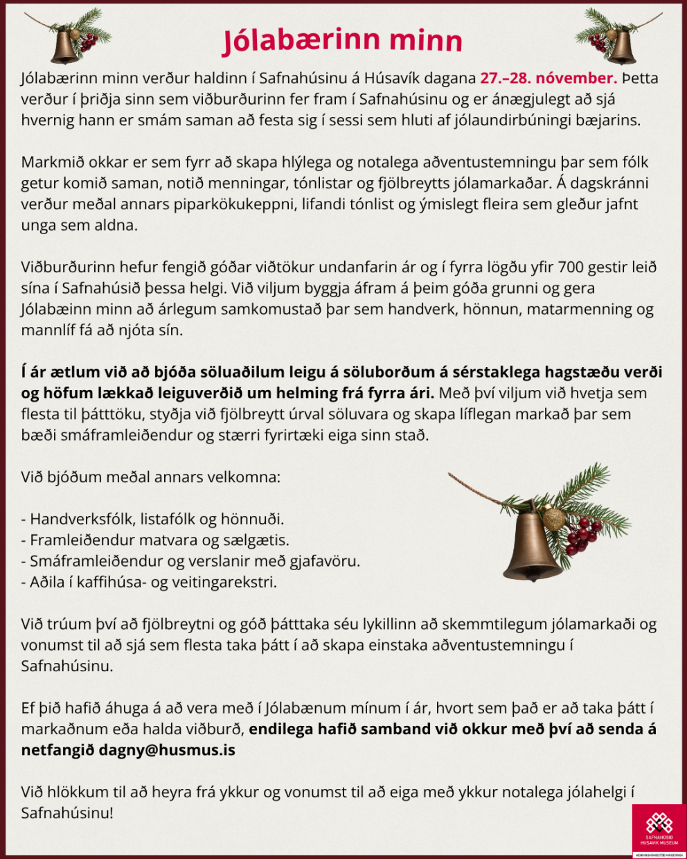 Jólabærinn minn