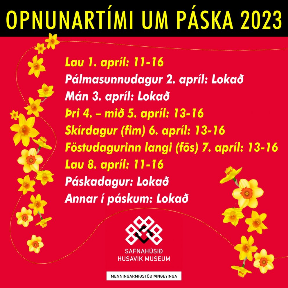 Opnunartími um páska 2023