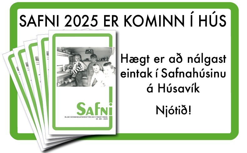 Safni 2025 er kominn í hús