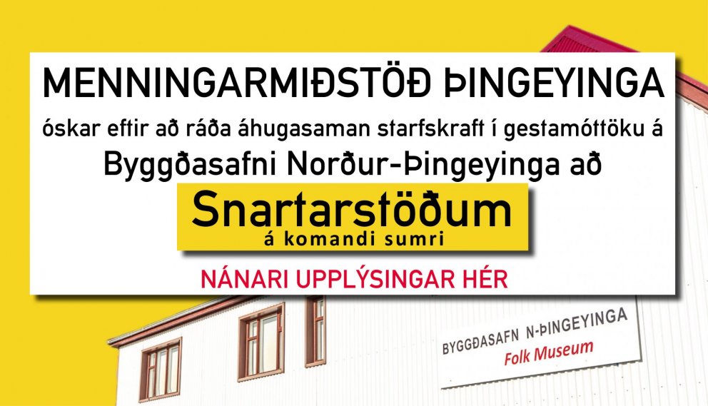 Sumarstarf á Snartarstöðum