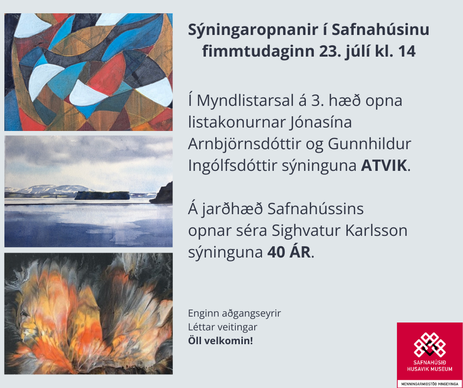 Sýningaropnanir í Safnahúsinu