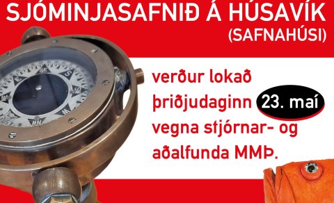 Lokað í Sjóminjasafninu á morgun 23. maí 2023