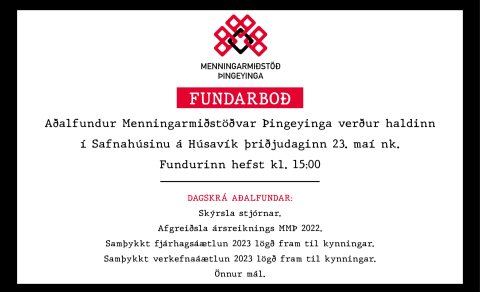Aðalfundur MMÞ á morgun 23. maí 2023