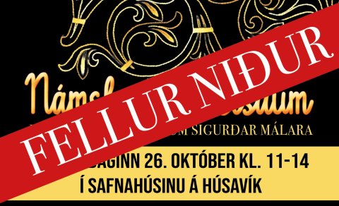 Námskeið í listsaum fellur niður