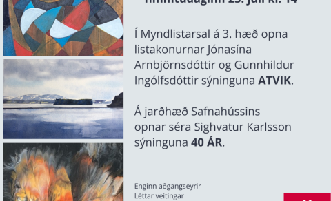 Sýningaropnanir í Safnahúsinu