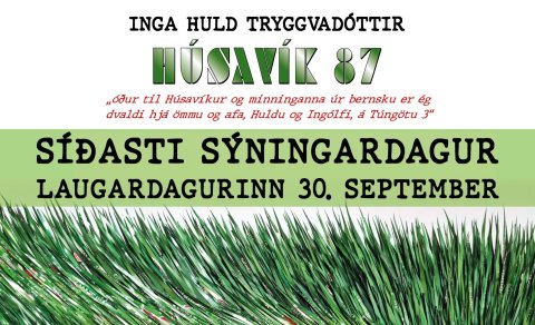 SÝNINGARLOK 30. SEPTEMBER - Inga Huld Tryggvadóttir