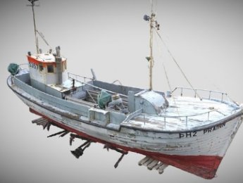 Líkön af bátum Sjóminjasafnsins